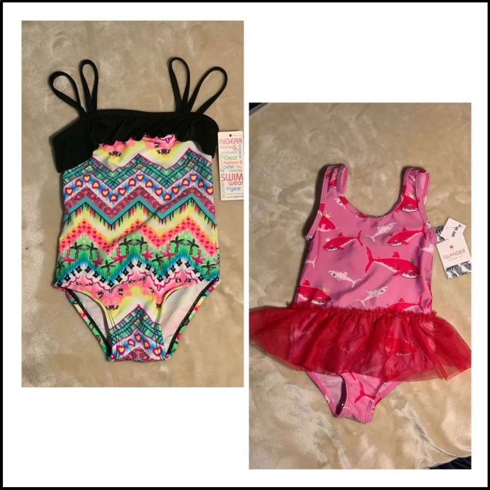 Baby 18m Swim Bathing Suits Brand New Lot Of Two